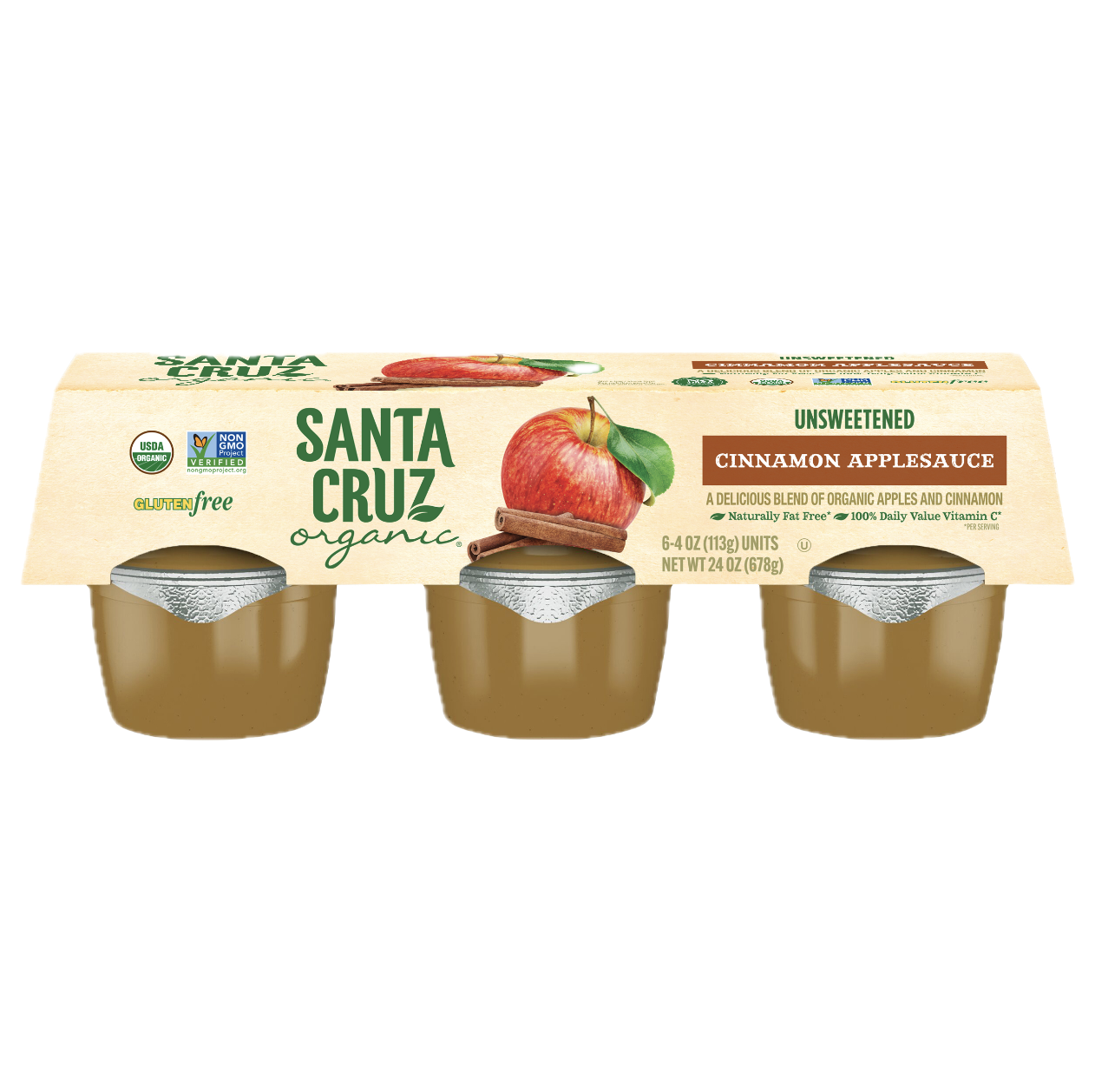 Cinnamon Applesauce Cups — Santa Cruz Organic